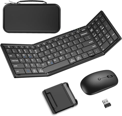 Full-Size Foldable Keyboard and Mouse Combo,2.4G USB,Plug&Play,Lag-Free in Saudi Arabia