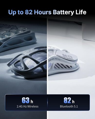 لوحة مفاتيح GravaStar Mercury K1 Lite كريستال أورورا وماوس M2 أبيض أوبالين in Kuwait