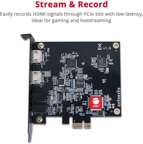 SIIG Live Game HDMI Capture PCIe Card (CE-H25111-S1) in Saudi Arabia