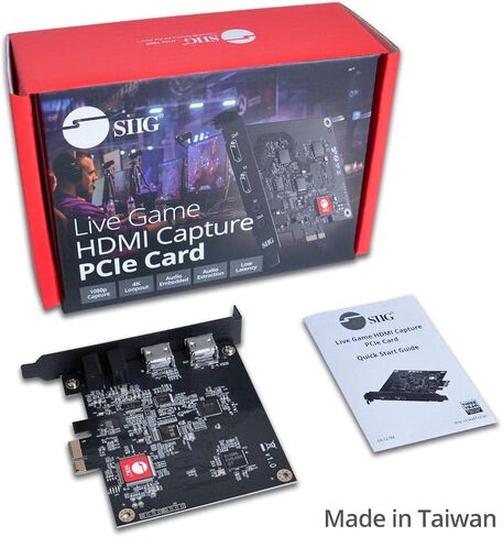 SIIG Live Game HDMI Capture PCIe Card (CE-H25111-S1) in Saudi Arabia