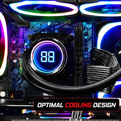 SAAV CORE Prebuilt Gaming PC Bundle Desktop Tower AMD Ryzen 5 5500 GeForce RTX 3050 6GB GDDR6 Dual Curved 27in Monitor 16GB DDR4 512GB NVMe WiFi6 Windows 11 AIO Liquid Cooled Computer PC Gaming Black in Saudi Arabia