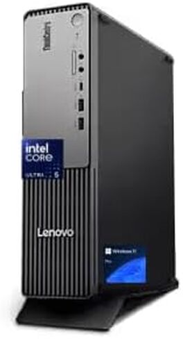 Lenovo ThinkCentre Neo 50s Gen 6, Intel Ultra 5 225, 32GB DDR5,1TB SSD, Wi-Fi 6, Business SFF AI Desktop, DP, HDMI, Wired Keyboard & Mouse, RJ45,Win 11 Pro - Black, in Saudi Arabia