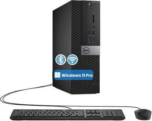 Dell OptiPlex 3040 SFF Desktop PC, 6th Gen Intel Core, 8GB RAM, 256GB SSD, Keyboard & Mouse, Windows 11 Pro (Renewed) in Saudi Arabia