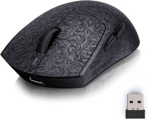 ZORNHER X Mloong MX301 PRO ماوس ألعاب خفيف الوزن لاسلكي، لمسة نهائية من ألياف الكربون، PAW 3315,60 جرام ماوس صغير مريح مع قبضة مضادة للانزلاق، عمر بطارية طويل، سلكي/BT/2.4 جيجا هرتز للكمبيوتر الشخصي والكمبيوتر المحمول وFPS in Kuwait