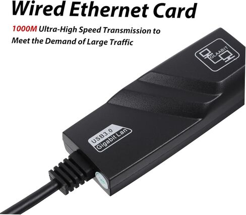 1000m USB to Network Card Gigabit Ethernet Adapter USB to Ethernet Converter Black in Saudi Arabia