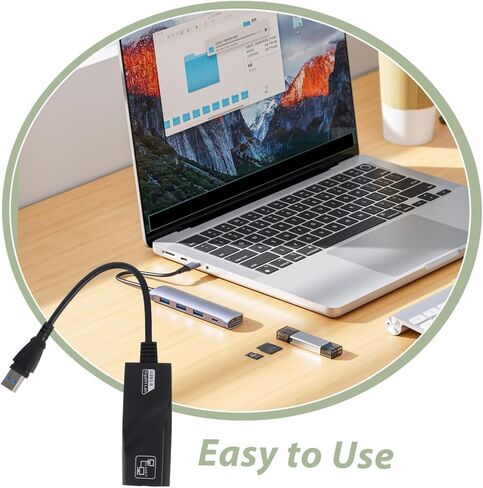1000m USB to Network Card Gigabit Ethernet Adapter USB to Ethernet Converter Black in Saudi Arabia