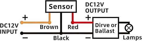 6 packs-IP65 Outdoor Motion Detector Controller 12VDC with Adjustable Sensitivity & Delay Timer for Security & Area Lighting Systems​ in Saudi Arabia