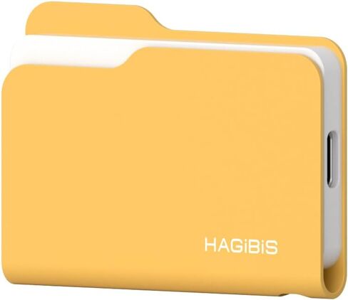 Hagibis SSD Enclosure, Folder Style USB 3.2 Gen2 10Gbps to NVMe PCI-E M.2 SSD Case, M.2 External Hard Drive Enclosure for MacBook Laptop iPad Android iPhone 17 Pro Max (Yellow 2230-2280) in Saudi Arabia