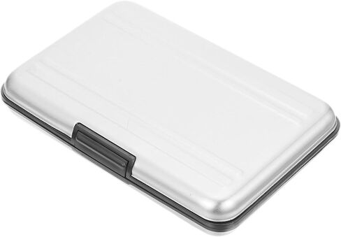 Cabilock Waterproof Memory Card Case Storage Box for Digital Camera Silver Gray Shockproof Protective Holder Suitable for Travel and Outdoor Use in Saudi Arabia