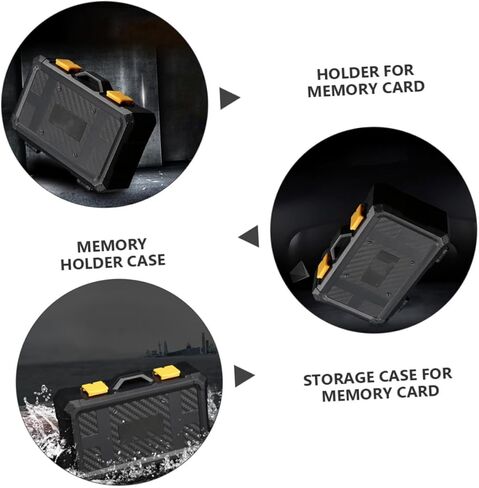 jojofuny Camera Battery and Memory Card Case Organizer for Photographers, Portable Protective Storage Holder with Shockproof Compartments, Compatible with Canon Battery and Memory Cards, in Saudi Arabia