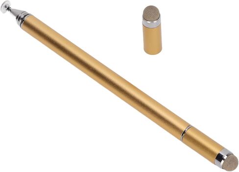 Phone Stylus, Portable 2 in 1 High Accuracy Pen with Protective Cover, Quick Response Screen Pen for Mobile Phones Tablets Notepad (Gold) in Saudi Arabia