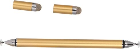 Phone Stylus, Portable 2 in 1 High Accuracy Pen with Protective Cover, Quick Response Screen Pen for Mobile Phones Tablets Notepad (Gold) in Saudi Arabia