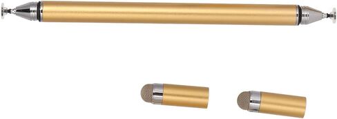 Phone Stylus, Portable 2 in 1 High Accuracy Pen with Protective Cover, Quick Response Screen Pen for Mobile Phones Tablets Notepad (Gold) in Saudi Arabia