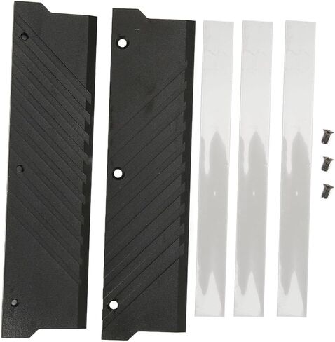 حوض حرارة Vikye DDR5، مبرد ذاكرة الوصول العشوائي الفعال، سهل التركيب، توصيل سريع للحرارة، تحسين الأداء مع سبائك الألومنيوم لـ MEO PMOAB G (أسود) in Kuwait