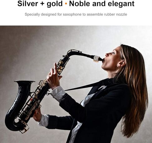 Stainless Steel Saxophone Ligature Silver Mouthpiece Sax Ligature Alto Saxophone Ligature Alto Saxophone Mouthpiece Ligature for Sax Mouthpiece Instrument (Alto) in Saudi Arabia