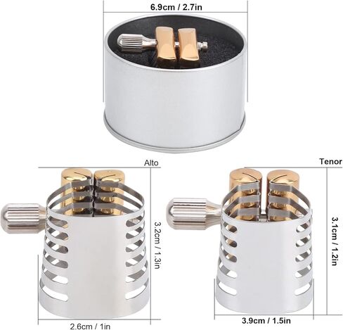 Stainless Steel Saxophone Ligature Silver Mouthpiece Sax Ligature Alto Saxophone Ligature Alto Saxophone Mouthpiece Ligature for Sax Mouthpiece Instrument (Alto) in Saudi Arabia