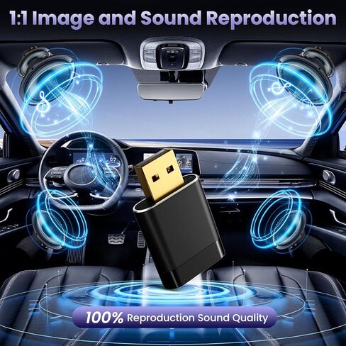 2026 Ultral Mini Wireless CarPlay Adapter for Apple & Android Auto,Gold-Plated USB-A/C Interface for Lag-Free Tech, 5GHz Wi-Fi Car Play Wireless Dongle for 2016+ Wired Cars,Plug & Play,Heat-Resistant in Saudi Arabia