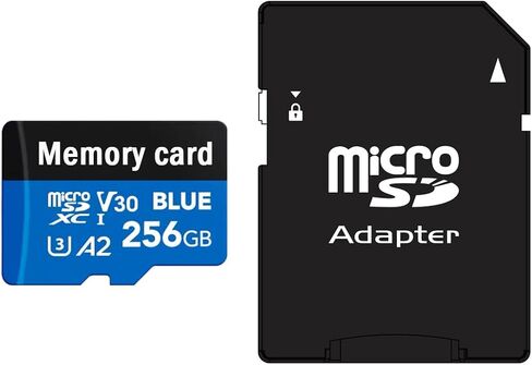 128GB Micro Memory Card with Adapter, C10/U3/UHS-I/A2 TransFlash Card, TF Card for Camera, Smartphone, Tablet, Drone in Saudi Arabia