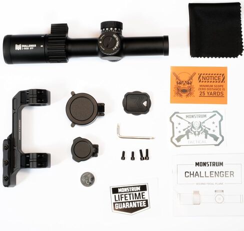 Monstrum Challenger Micro 1-6x LPVO Scope | with HD Glass and Deadlock Scope Mount in Saudi Arabia