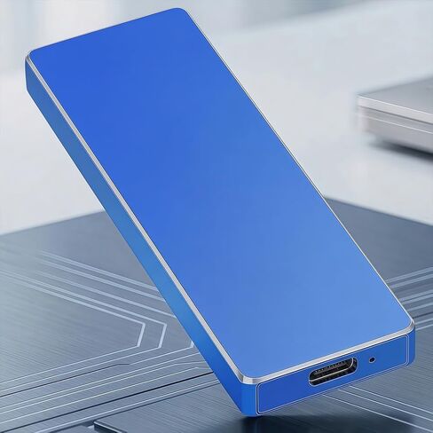 Portable Mobile Intelligent Backup Disk, 64 GB High Capacity External Storage for Photos Videos, USB 3.1 Type-C Interface Memory Extender, Blue in Saudi Arabia