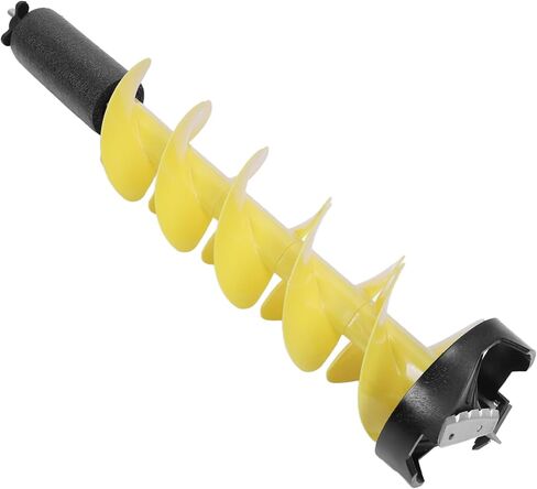 Focket Ice Auger, 6 Inch Electric Ice Fishing Auger Lightweight Nylon with Centering Point Vane/Wing Universal Adapter for Cordless Drill Fishing in Saudi Arabia