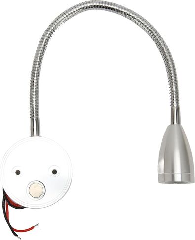 Rengue Flexible Gooseneck Reading Light 3 Color Changeable Touch Control Wall Mounted LED Lamp with Type C Charging Port for RV Boat Trailer Bedside (Silver) in Saudi Arabia