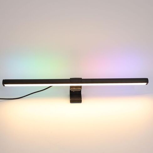 Luqeeg Computer Screen Light Bar, RGB CCT Dual Sided Illumination with Ambient Backlight, Eye Care Dimmable USB Reading LED Lamp, Ideal for Work & Gaming in Saudi Arabia