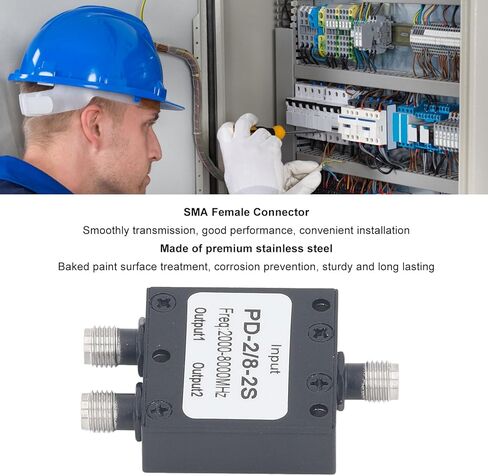 SMA Power Divider 2 Way 2 to 8GHz Low Insertion Loss High Isolation RF Power Splitter for Antenna System for Amplified Way is to Two ante SMA Divider2 in Saudi Arabia