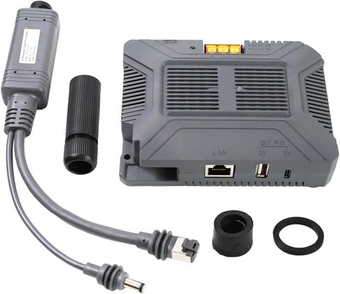 حاقن Starlink Mini PoE ومجموعة مقسم الطاقة 12 فولت، 150 واط جيجابت PoE السلبي مع RJ45 ملحوم، حماية ESD، استبدال DC 9-36V إلى 48V/3A لجهاز التوجيه Starlink Mini Dishy in Kuwait