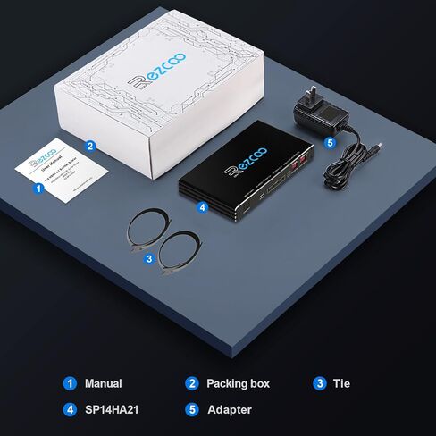 HDMI 2.1 Splitter 1x4 4K 120 هرتز مستخرج الصوت VRR ALLM HDCP2.3 HDR10+ SPDIF الصوت البصري EDID، نسخ، تصغير الحجم، HDR لألعاب الكمبيوتر Xbox PS5 Roku Fire TV in Kuwait