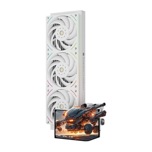 Thermalright Levita Vision 360 ARGB Black CPU Aio Cooler,Wireless Splicing Fan, 2K 60HZ Curved Screen with 2400x1080 Resolution,for AM4/AM5,Intel LGA1851/1700,6.67in 3D Screen in Saudi Arabia
