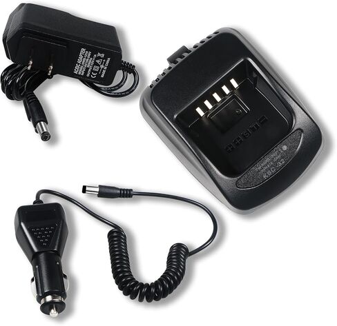 KSC-32 Rapid Charger DC 12V/ 24V Car Charger Compatible with Kenwood Radio TH-D72A TK-2180 TK-3180 TK-5210 K-5310 NX-410 NX-411, Ni-MH NI-CD LI-ION Battery Charging for KNB-32N KNB-33 KNB-43L KNB-47L in Saudi Arabia