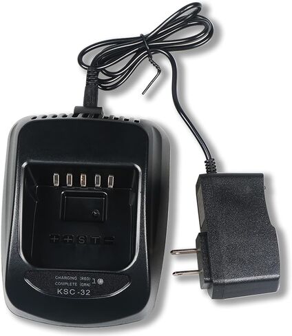 KSC-32 Rapid Charger DC 12V/ 24V Car Charger Compatible with Kenwood Radio TH-D72A TK-2180 TK-3180 TK-5210 K-5310 NX-410 NX-411, Ni-MH NI-CD LI-ION Battery Charging for KNB-32N KNB-33 KNB-43L KNB-47L in Saudi Arabia