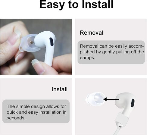 Adhiper 3 أزواج من أطراف الأذن من خطافات الأذن لأجهزة AirPods 4 سماعات أذن بخاصية إلغاء الضوضاء [أضيفت 1 وسائد أذن وأشرطة مضادة لفقدان] ملحقات سماعات أذن مضادة للانزلاق (أبيض) in Kuwait