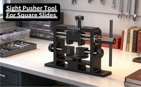 Sight Pusher Tool, Rear Sight Pusher for Glock Handguns Front Rear Sight Removal and Adjustment with Adjustable Base, Compatible with Square Slides in Saudi Arabia