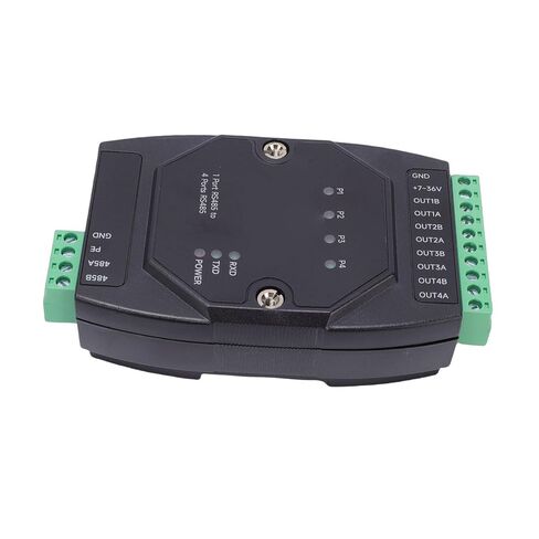 Zunate Industrial 4 Port RS485 Hub, Isolated 485 Data Acquisition Splitter with Rail Mount Support, 300 to 460800bps Wide Baud Rate for Industrial Networks in Saudi Arabia