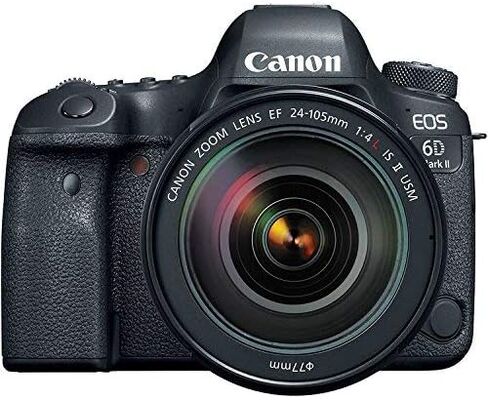 كاميرا Canon EOS 6D Mark II DSLR مع عدسة EF 24-105mm f/4 is II USM، ومقبض بطارية Canon BG-E21، وبطاريتين احتياطيتين in Kuwait