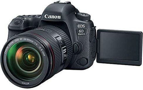 كاميرا Canon EOS 6D Mark II DSLR مع عدسة EF 24-105mm f/4 is II USM، ومقبض بطارية Canon BG-E21، وبطاريتين احتياطيتين in Kuwait