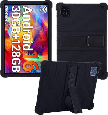 حافظة لجهاز Urao X109 Tablet 10.1 بوصة، غطاء حامل قابل للتعديل من السيليكون الناعم المناسب للأطفال لجهاز Urao X109 10.1 بوصة Android 16 Tablet 2026 (أحمر) in Saudi Arabia
