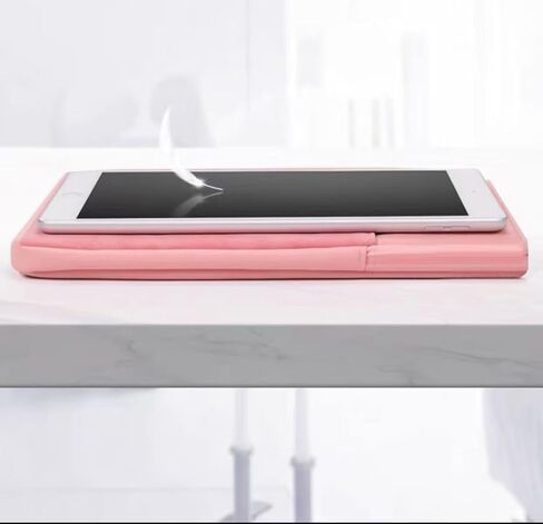 7-8.5 Inch Tablet Sleeve, Cloth Shockproof Storage Bag with Handle, Full Protection Slim Portable Carrying Case for ipad, Pink in Saudi Arabia