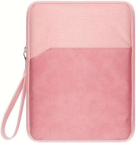 7-8.5 Inch Tablet Sleeve, Cloth Shockproof Storage Bag with Handle, Full Protection Slim Portable Carrying Case for ipad, Pink in Saudi Arabia