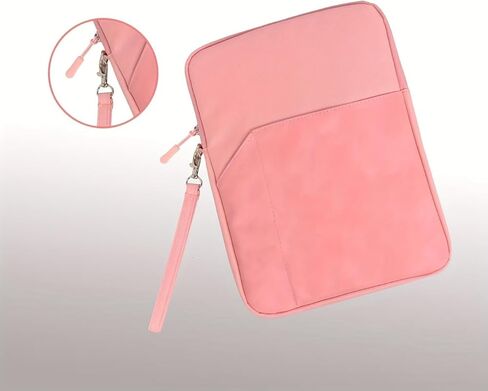 7-8.5 Inch Tablet Sleeve, Cloth Shockproof Storage Bag with Handle, Full Protection Slim Portable Carrying Case for ipad, Pink in Saudi Arabia