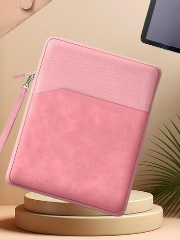 7-8.5 Inch Tablet Sleeve, Cloth Shockproof Storage Bag with Handle, Full Protection Slim Portable Carrying Case for ipad, Pink in Saudi Arabia