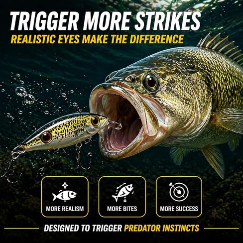 110PCS Realistic Fishing Lure Eyes Mix 3D 4D 5D – Resin Dome Fly Tying Eyes for Lure Making, Jigs, Crankbaits & Streamers – Self Adhesive Bionic Fish Eyes Assorted Sizes 2mm-11mm in Saudi Arabia