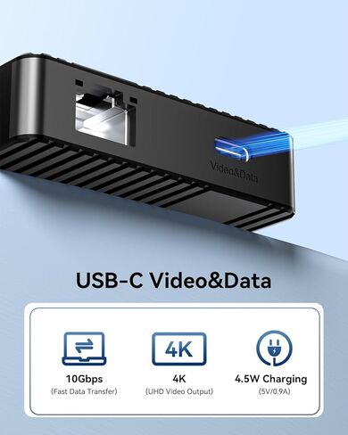 محطة إرساء USB C من ANYOYO، محور USB 14 في 1 لـ 3 شاشات، فيديو HDMI وUSB-C مزدوج 4K@60 هرتز، 4xUSB-C(10 جيجابت في الثانية)، 3X USB-A، إيثرنت، SD/TF وصوت 3.5 مم - محول متعدد المنافذ لأجهزة Lenovo/Dell/HP (أسود) in Kuwait