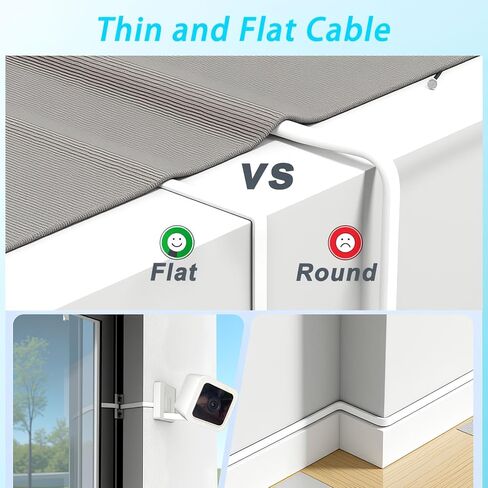 كابل طاقة USB C إلى USB C بطول 20 قدم لكاميرا CCTV الأمنية، Wyze Cam Pan V4، Duo/Solar Cam Pan، Cam V4، Cam v3، Cam Pan، Cam OG، TP-Link Tapo C120، سلك شحن USB إلى Micro USB، كابل تمديد طويل - قطعتان in Kuwait
