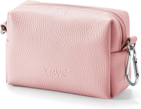Small Tech Pouch, Waterproof Electronics Travel Case with Carabiner, Compact Cable Organizer Bags & Cases for Chargers, Power Banks, Hard Drives, Earbuds, Cords and Digital Accessories (Pink) in Kuwait