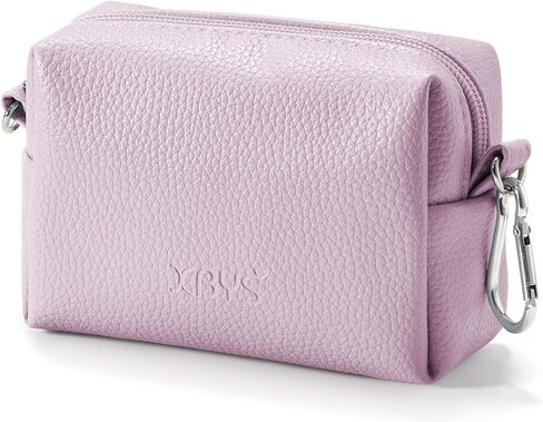 Small Tech Pouch, Waterproof Electronics Travel Case with Carabiner, Compact Cable Organizer Bags & Cases for Chargers, Power Banks, Hard Drives, Earbuds, Cords and Digital Accessories (Pink) in Kuwait