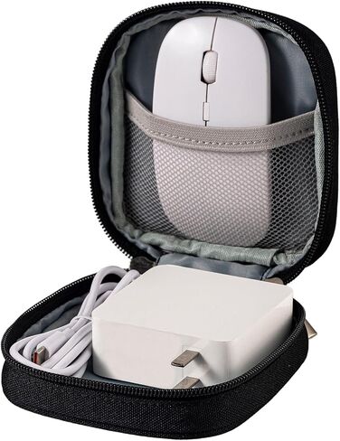 Mini Travel Carry Storage Case, Portable Charger Case Organizer, Small Pouch Compatible with MacBook Power Adapter, Tech Bag for Laptop Accessories Cables, Cords, USB Drives, Power Bank, Earphones in Saudi Arabia