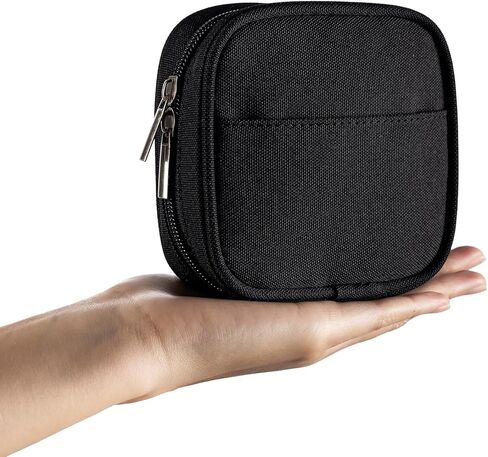 Mini Travel Carry Storage Case, Portable Charger Case Organizer, Small Pouch Compatible with MacBook Power Adapter, Tech Bag for Laptop Accessories Cables, Cords, USB Drives, Power Bank, Earphones in Saudi Arabia